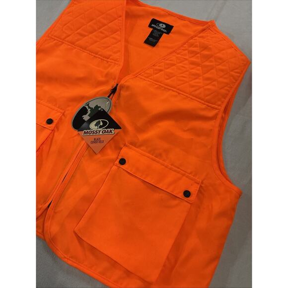 Mossy Oak Blaze Orange Upland Vest 2XL / 3XL Bird Deer Hunting Construction New - Picture 2 of 8